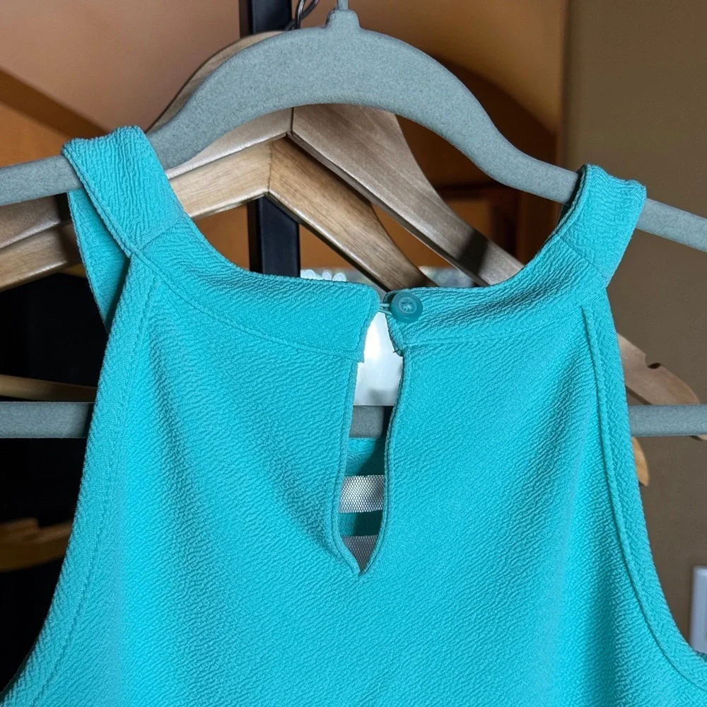 NWOT The Children’s Place Sleeveless Aqua Kids Skater Dress Size XL 14